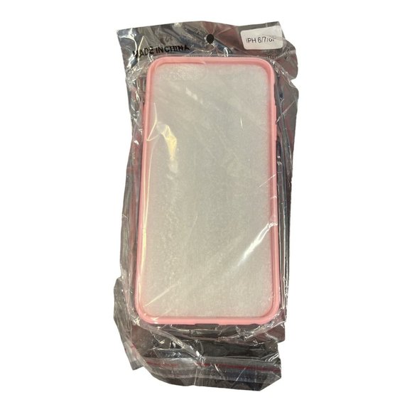 iPhone Clear & Pink Case Apple iPhone 7P/ 8P Plastic Case Great To Custom Decor - Picture 6 of 6